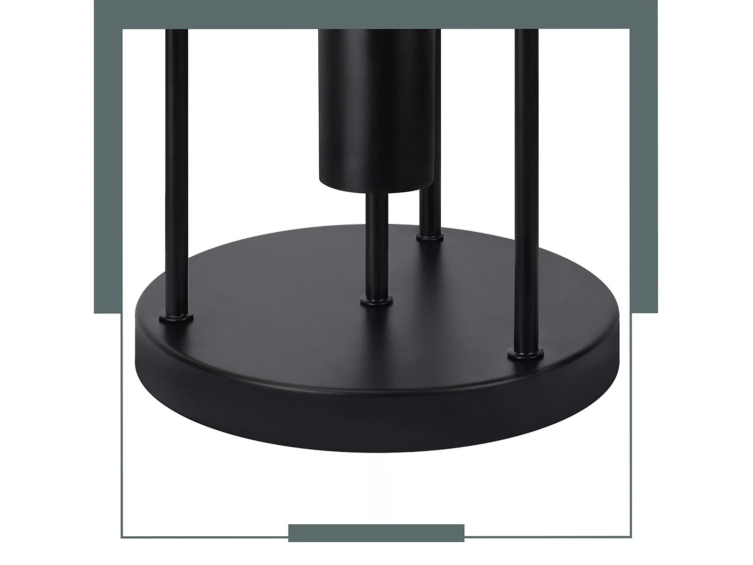 NETTLIFE Plafondlamp 4xE27 - zwart - vintage - metaal - rond - industriële keukenlamp - 17.5cm - voor keuken hal slaapkamer woonkamer bar - zonder lampen