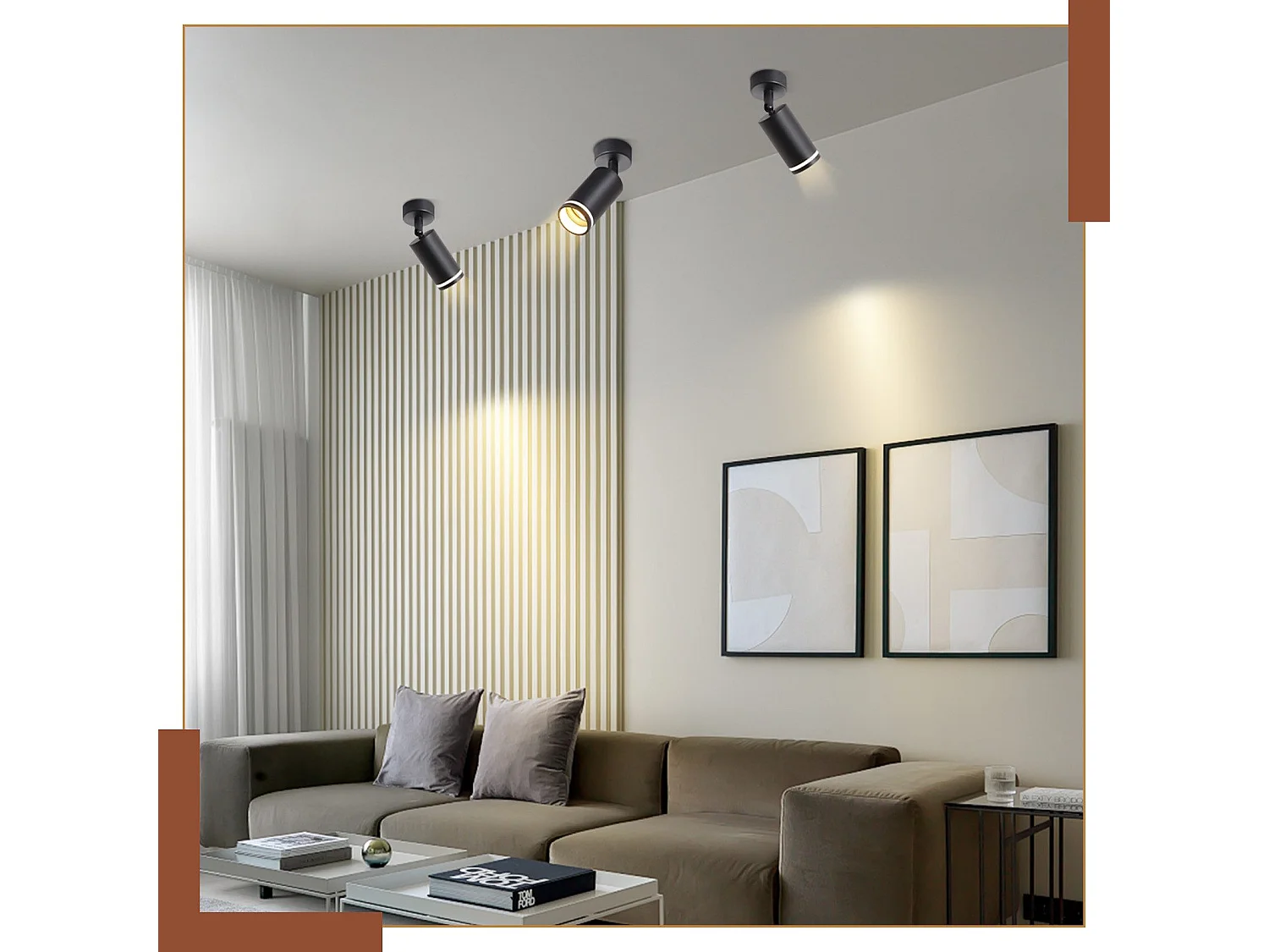 NETTLIFE Opbouwspot GU10 zwart L 6cm Moderne Plafondlamp 355° draaibaar Plafondspot 1-Lichts cilinder Lampkap voor Slaafkamer | Kantoor | Woonkamer Max.40W