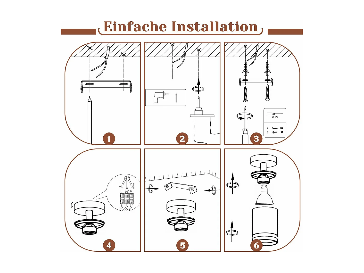 NETTLIFE Opbouwspot GU10 zwart L 6cm Moderne Plafondlamp 355° draaibaar Plafondspot 1-Lichts cilinder Lampkap voor Slaafkamer | Kantoor | Woonkamer Max.40W