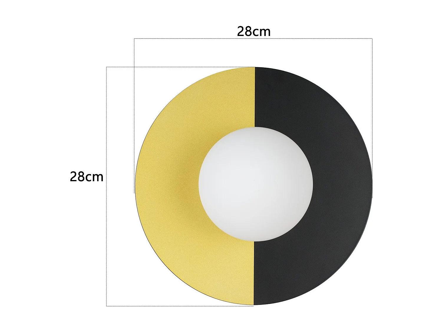 NETTLIFE Vintage Wandleuchte Glas und Metall modernes Design E14