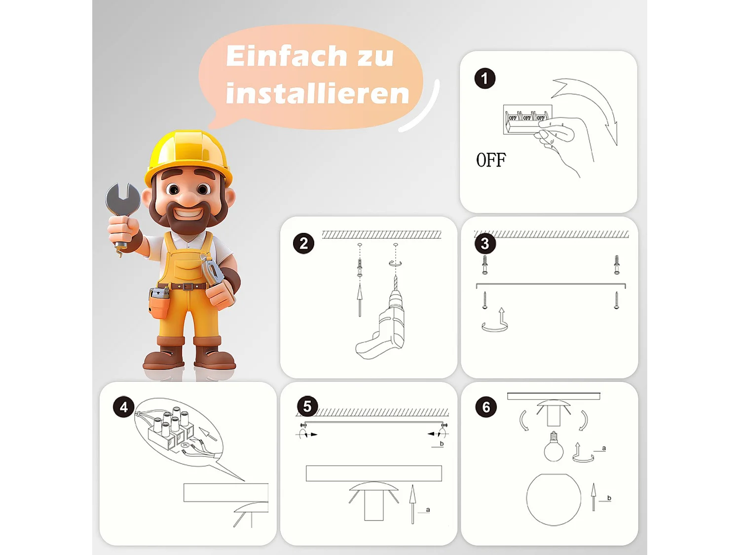 NETTLIFE Vintage Wandleuchte Glas und Metall modernes Design E14