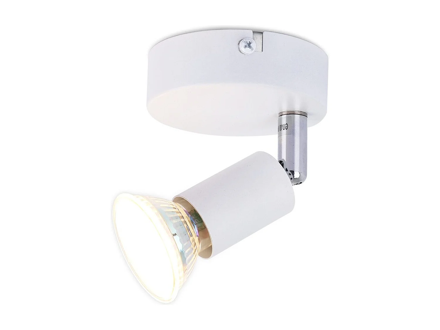 NETTLIFE Plafonnier LED 1 Ampoule blanc Plafonnier GU10 Applique d'intérieur blanc chaud spots moderne