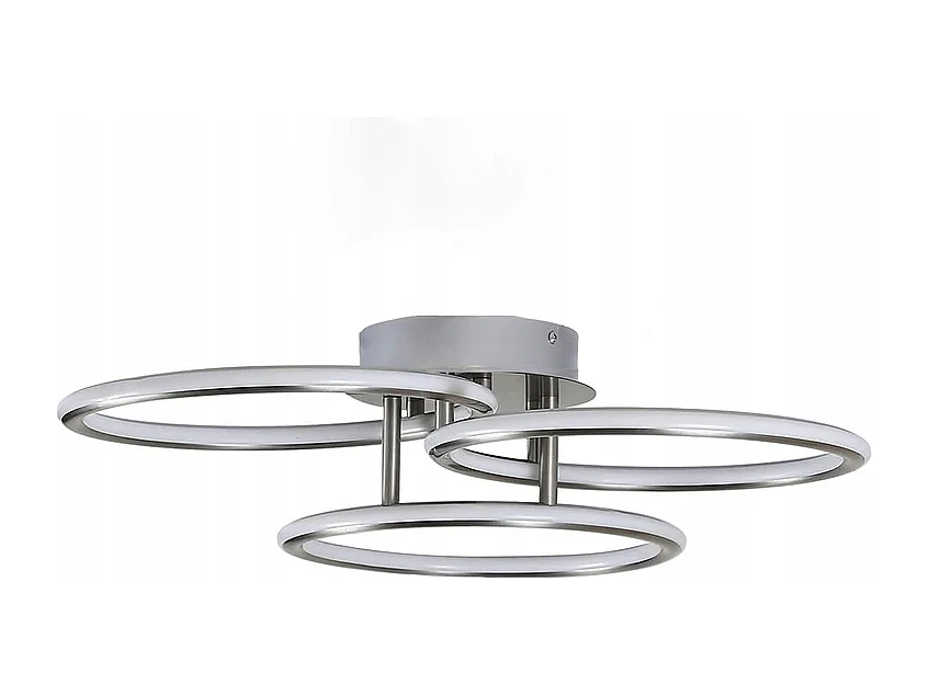 NETTLIFE LED Plafonnier Moderne Anneaux Design Lumière Blanc Chaud 3000K 41W 3 Flammes