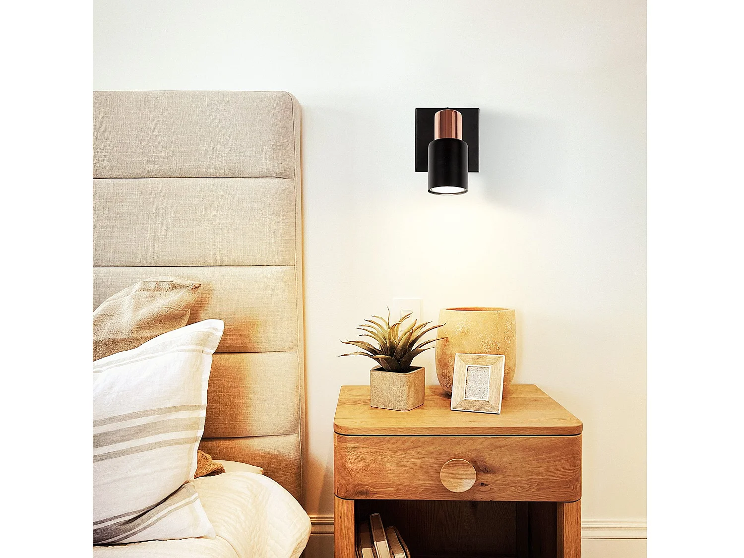 NETTLIFE Opbouwspot GU10 Fitting roségoud vierkant L 6cm Moderne Plafondlamp  355° kantelbaar Plafondspot voor Woonkamer Slaafkamer Gang Zonder Lichtborn1-Lichts