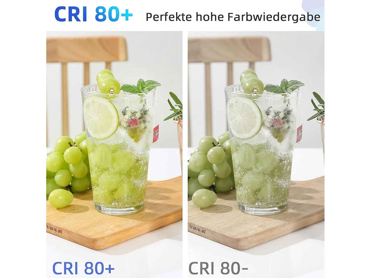 NETTLIFE Plafondlamp LED 22 cm vierkant Koel wit Licht 5000 K Plafondlamp plat IP54 Badkamerlamp Keukenlamp 18 W voor Woonkamer | Slaapkamer | Gang Wit