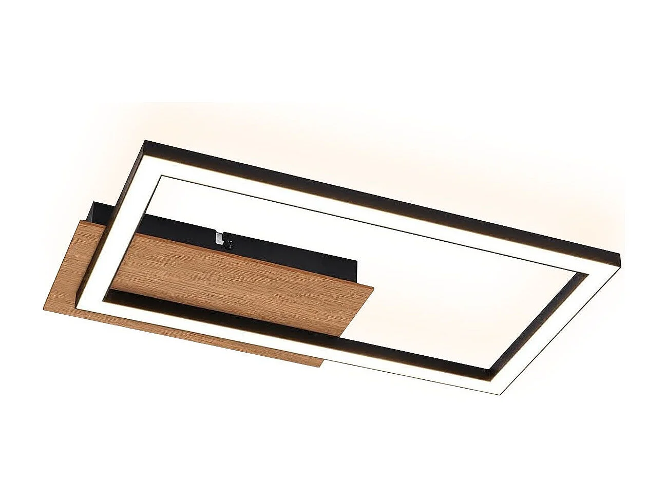 NETTLIFE plafonnier LED plafonnier moderne 12W bois 3000K