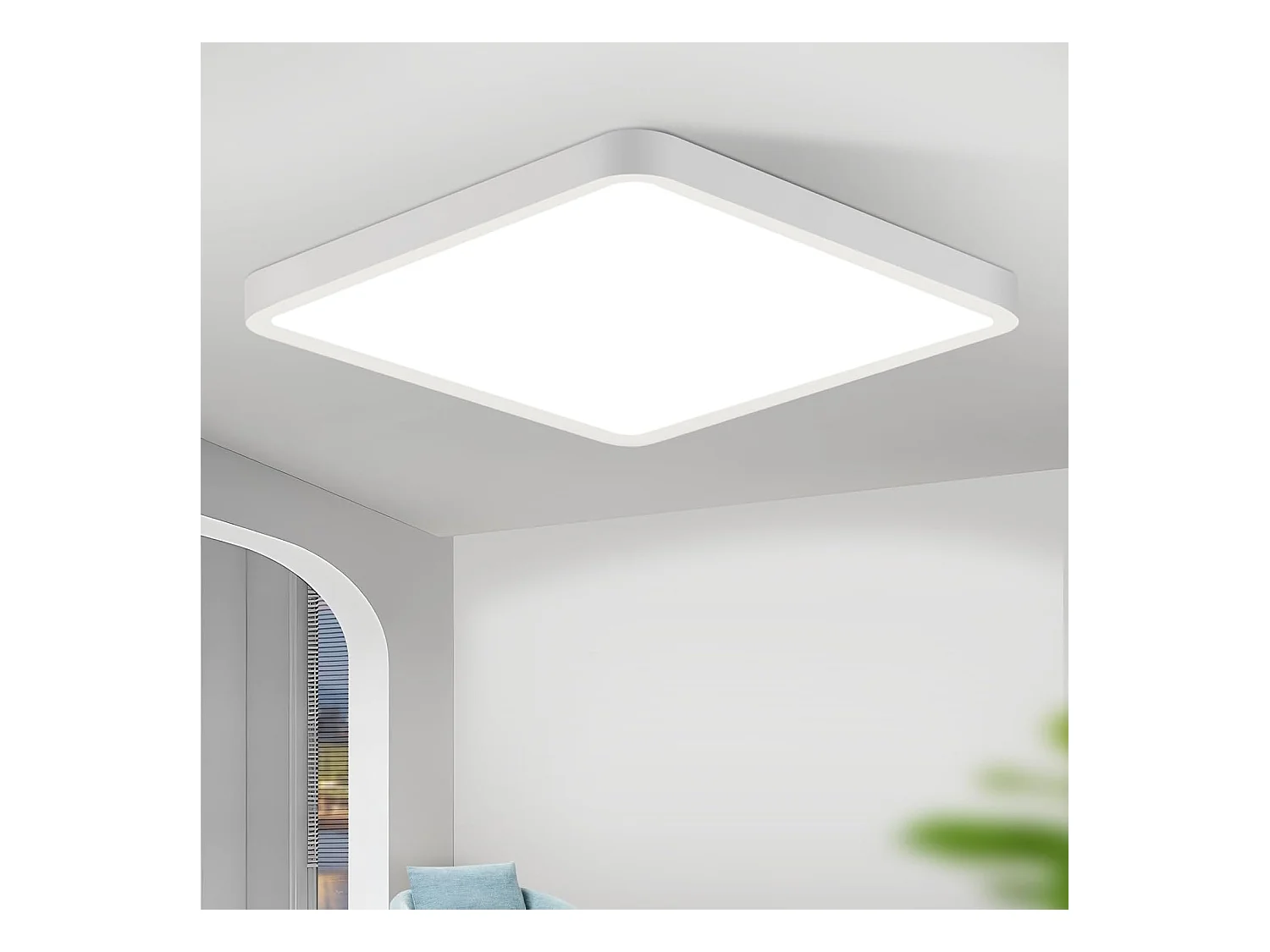 NETTLIFE plafonnier LED 23CM blanc 18W 6500K