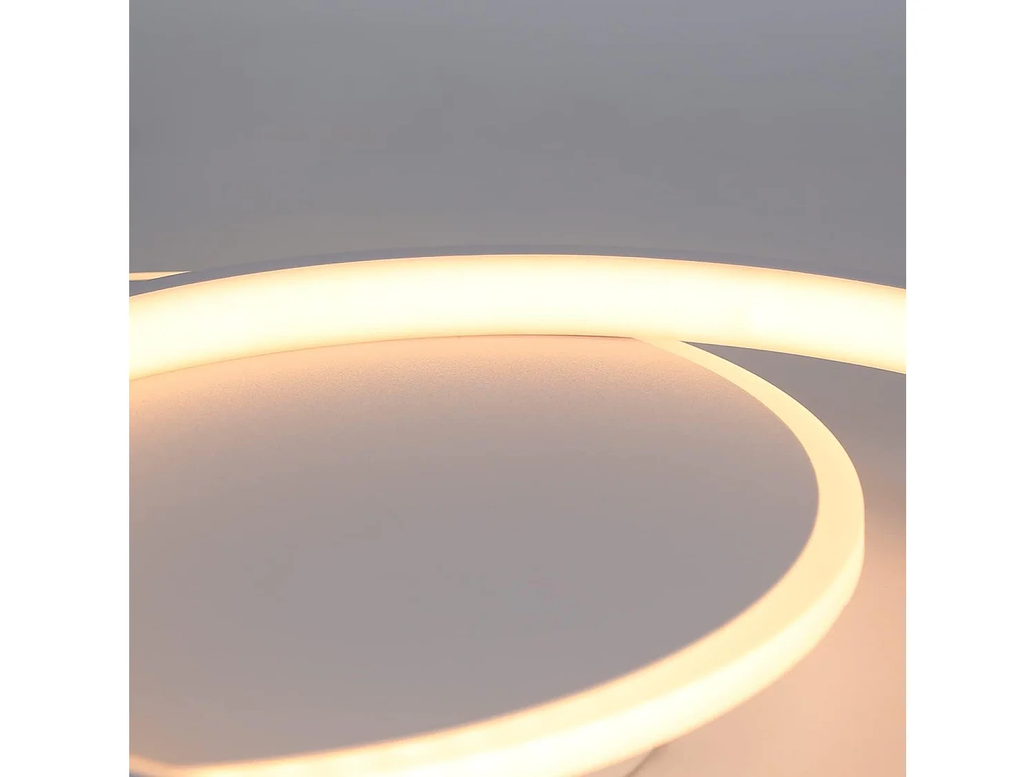 NETTLIFE Plafonnier LED Dimmable Télécommande Blanc Plafonnier 35W Moderne Plat Rond 41CM