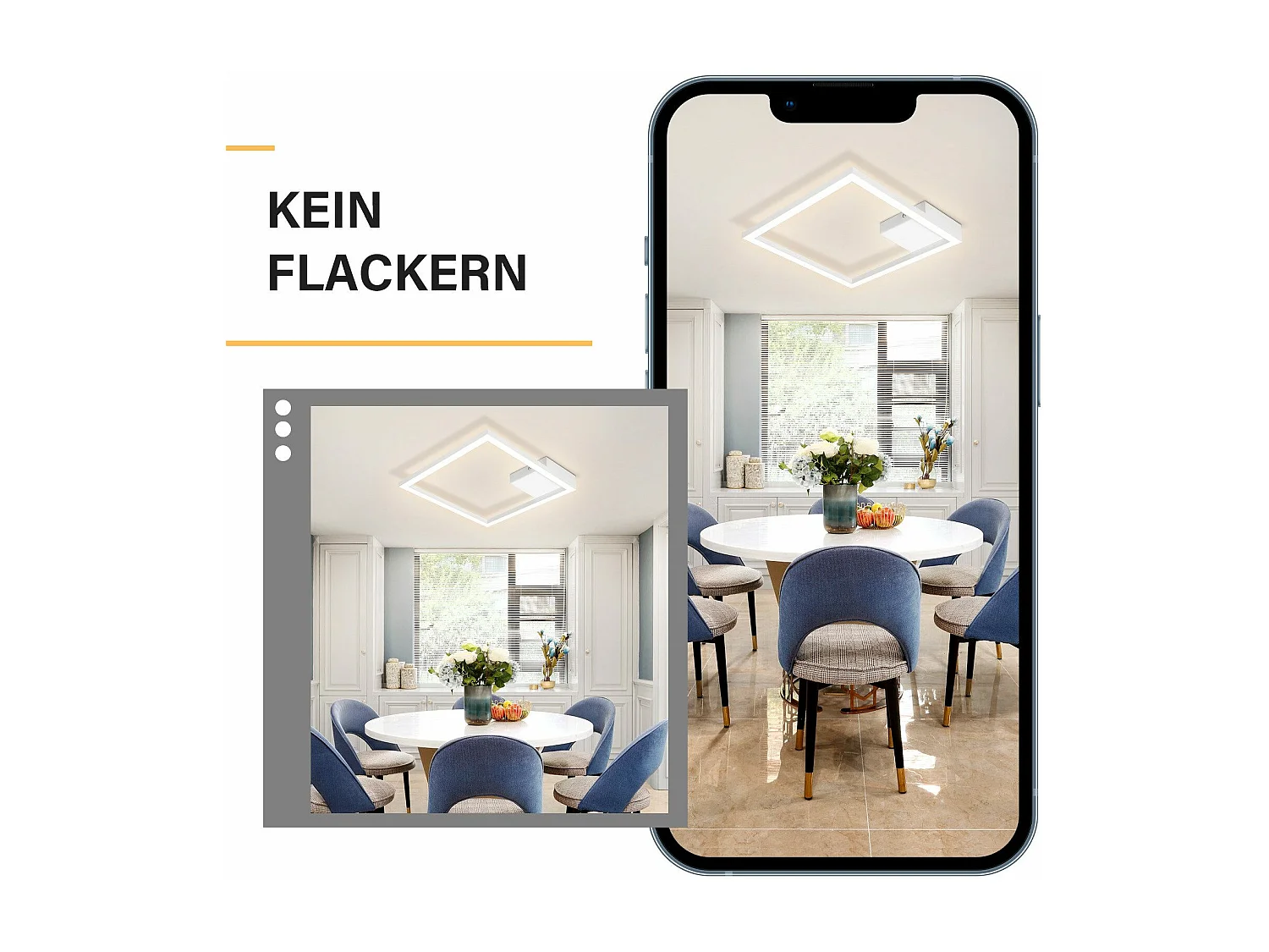 NETTLIFE biała lampa sufitowa LED 12W nowoczesna ciepła biel 3000K