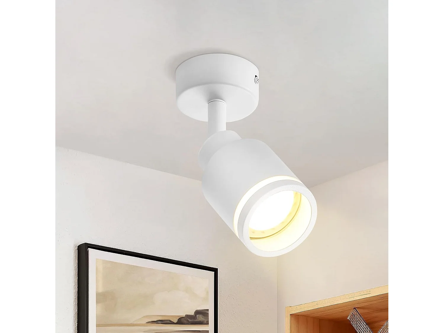 NETTLIFE Spot de plafond plafonnier moderne 1 ampoule orientables GU10