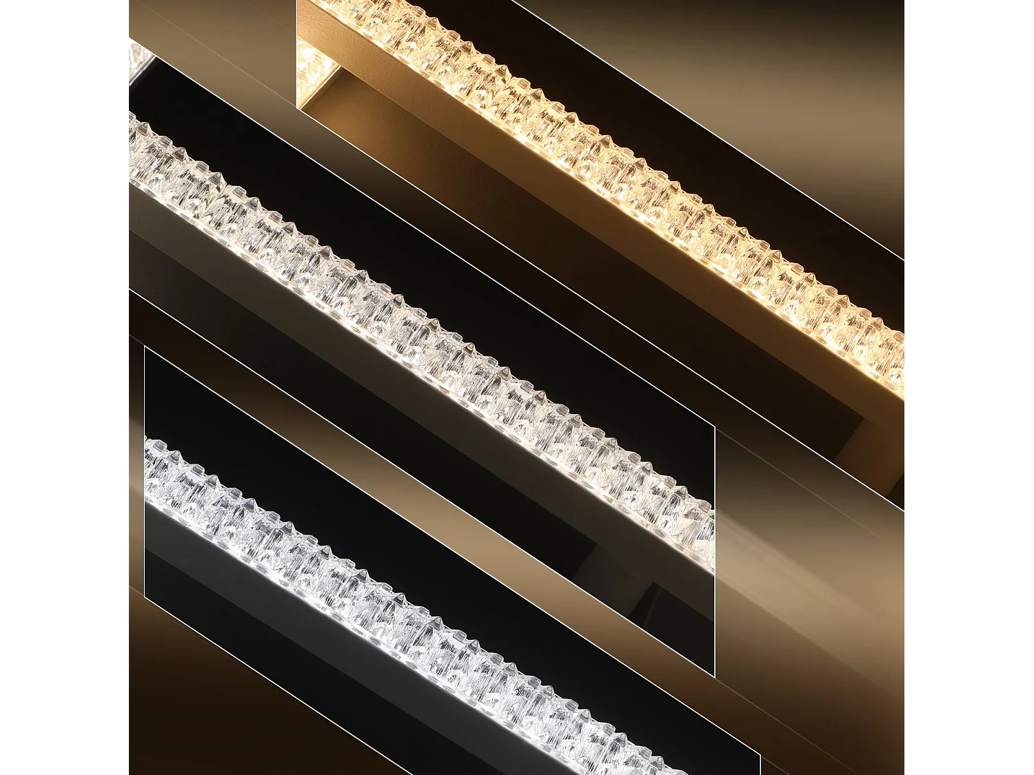 NETTLIFE plafonnier LED salon 75CM réglable moderne cristal chambre lampe Design lampe d'intérieur avec