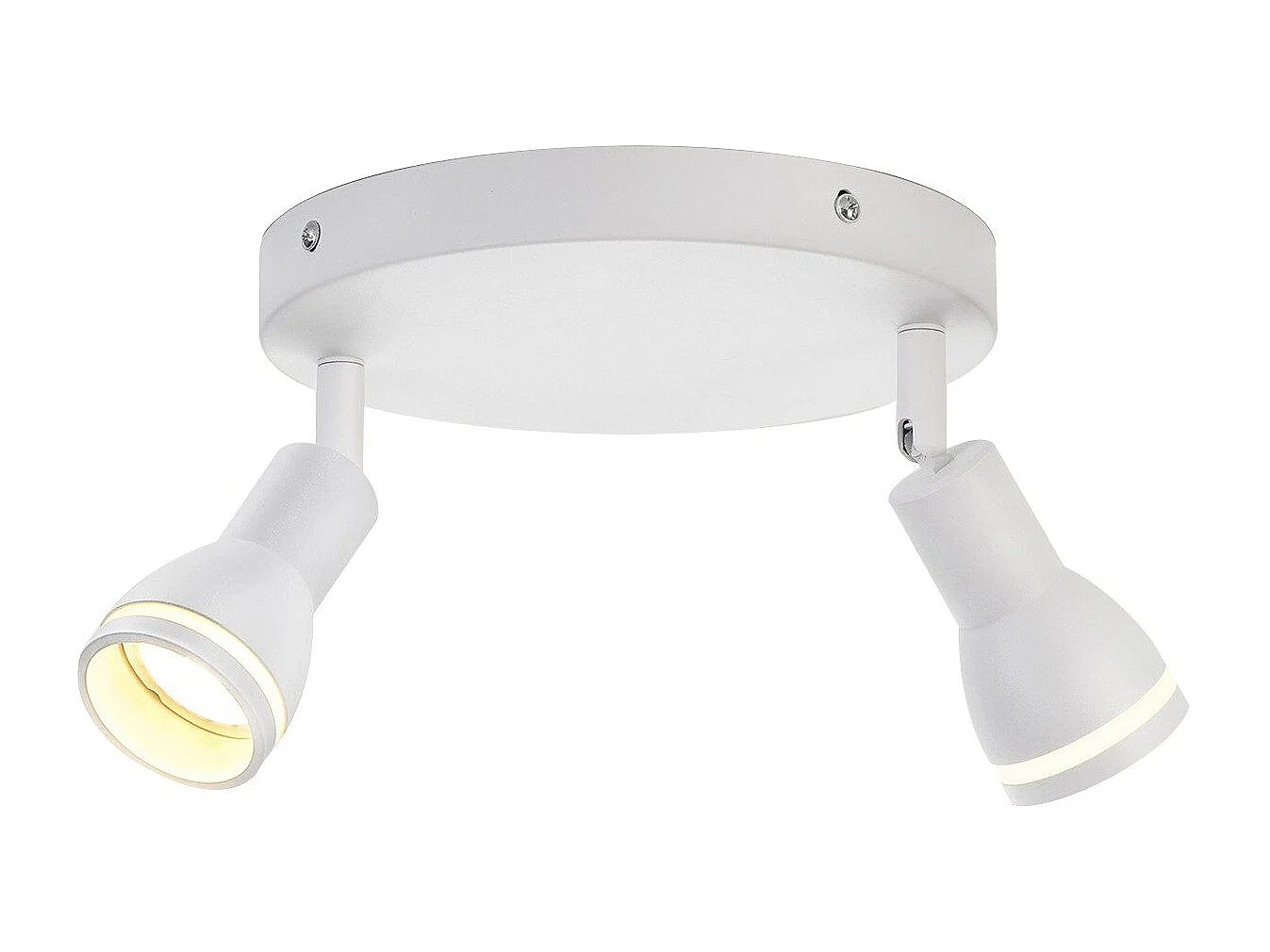 NETTLIFE spot de plafond LED 2 ampoules blanc salon plafonnier spot orientable GU10 spot lampe moderne