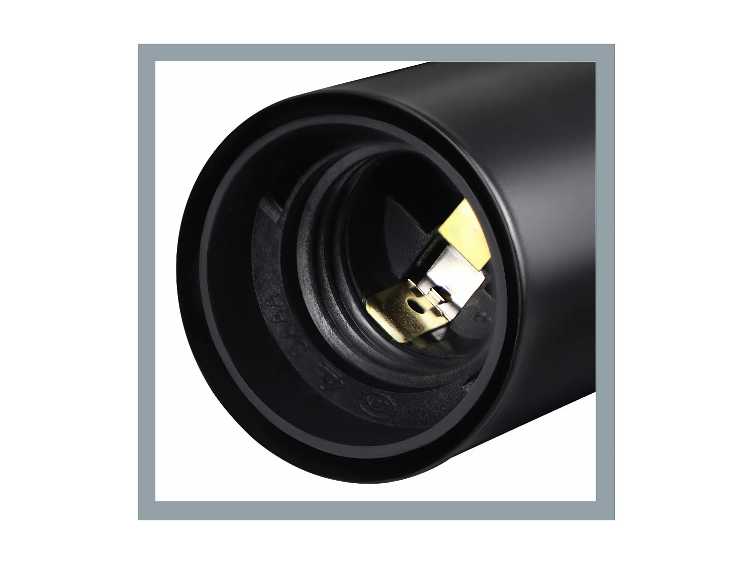 NETTLIFE Vintage czarna lampa sufitowa E27 4 metalowe żarówki w stylu retro Bez żarówek