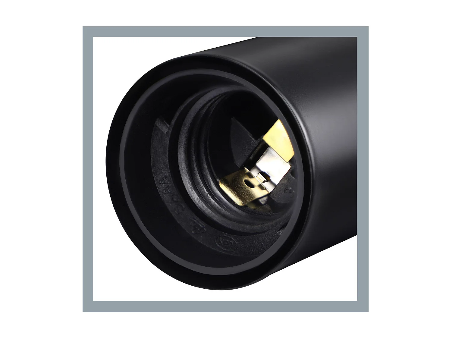 NETTLIFE Plafonnier plafonnier noir vintage E27 4 ampoules rétro métal Sans ampoules