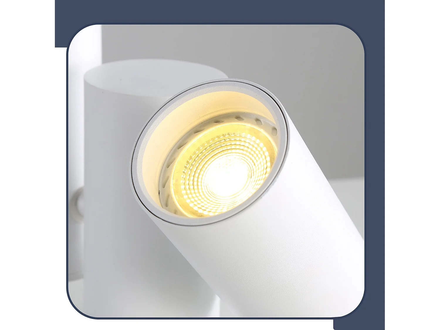 NETTLIFE Plafonnier 2 Spots de Plafond Blanc - GU10 Métal Moderne Pivotant 180°Intérieur MAX.25W pour Salon Couloir Chambre Cuisine (sans Ampoule)