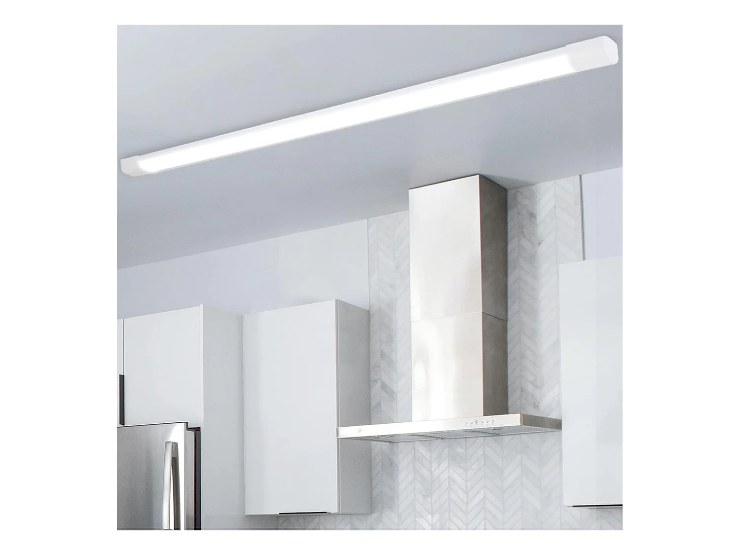 NETTLIFE Plafondlamp LED Vochtbestendige lamp 120 cm IP44 Plafondverlichting Lang Werklamp 1xLED TL 36 W Neutraal wit Licht 4000 K
