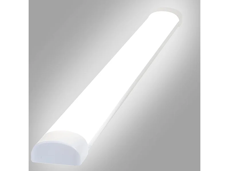 NETTLIFE Plafonnier LED 120 CM 36W tube lumière pour pièce humide 4000K lampe de cave blanc neutre angle de faisceau long 180°