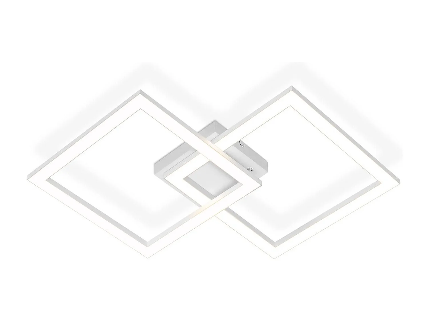 NETTLIFE Plafonnier LED blanc moderne 24W 3000K