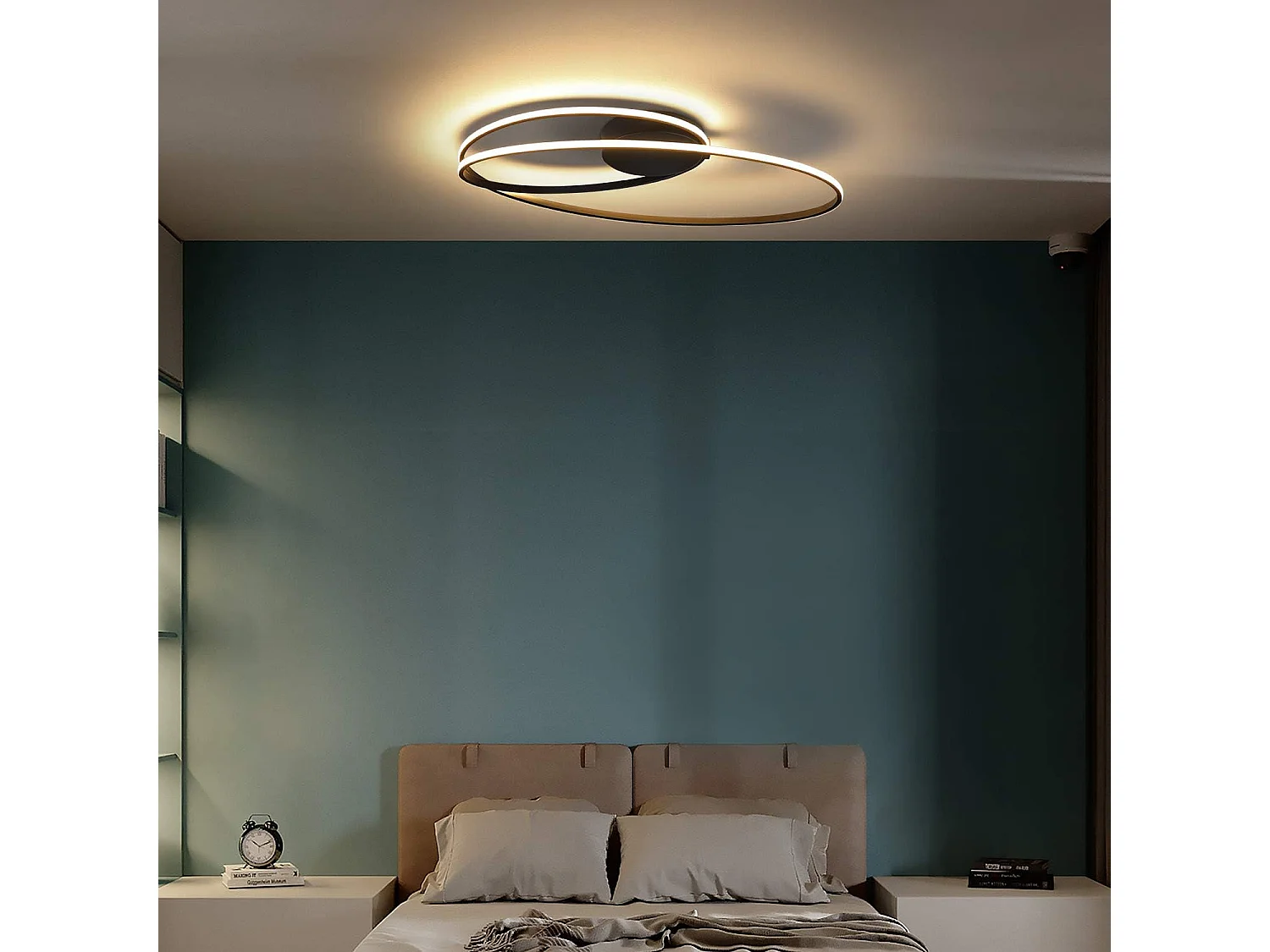 NETTLIFE LED Deckenleuchte Wohnzimmer 36W Wohnzimmerlampe Schlafzimmer 3000K Warmweiß