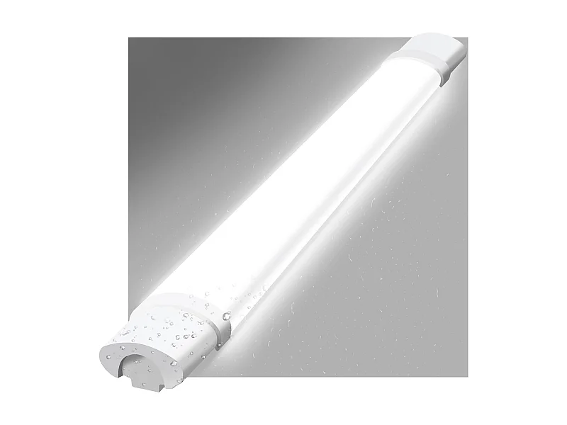 NETTLIFE plafonnier LED pièce humide lumière 120CM plafonnier 36W IP65 tube fluorescent lumière de baignoire 5000K