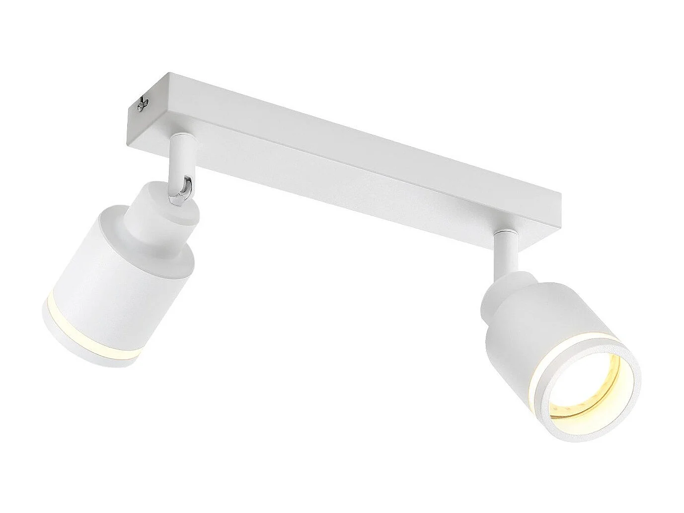 NETTLIFE Spot de plafond plafonnier moderne 2 ampoules orientables plafonnier GU10 métal