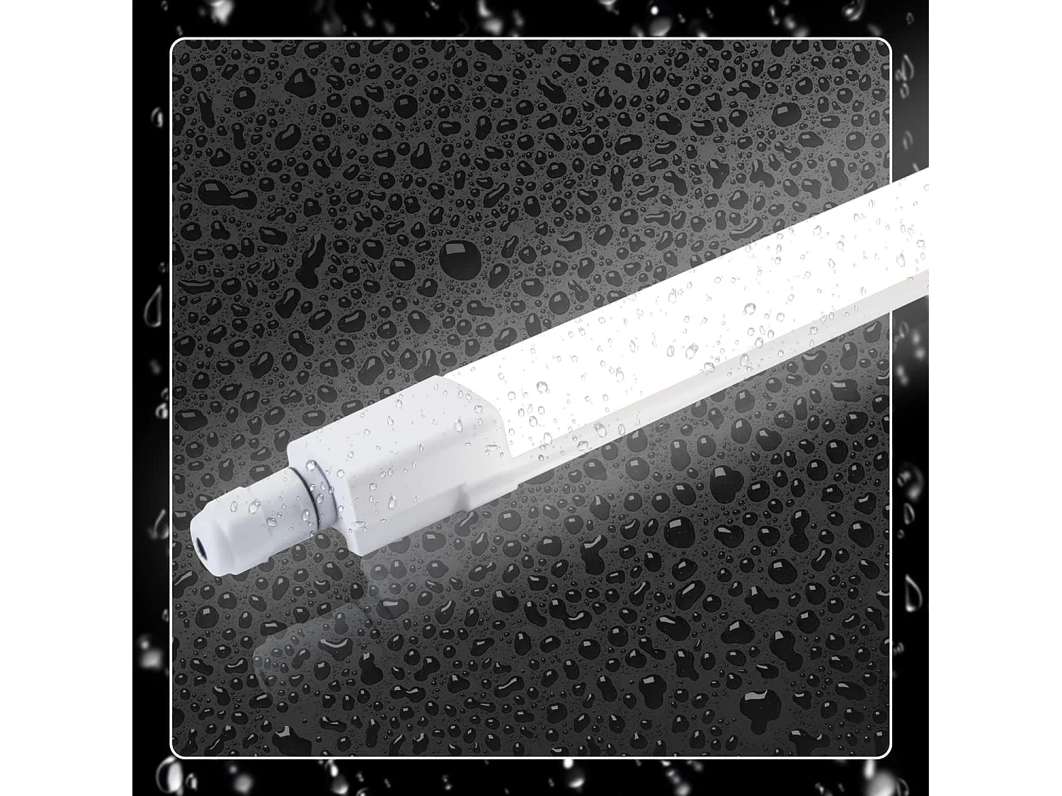 NETTLIFE plafonnier LED 120CM pour pièce humide 36W IP65 blanc neutre 4000K