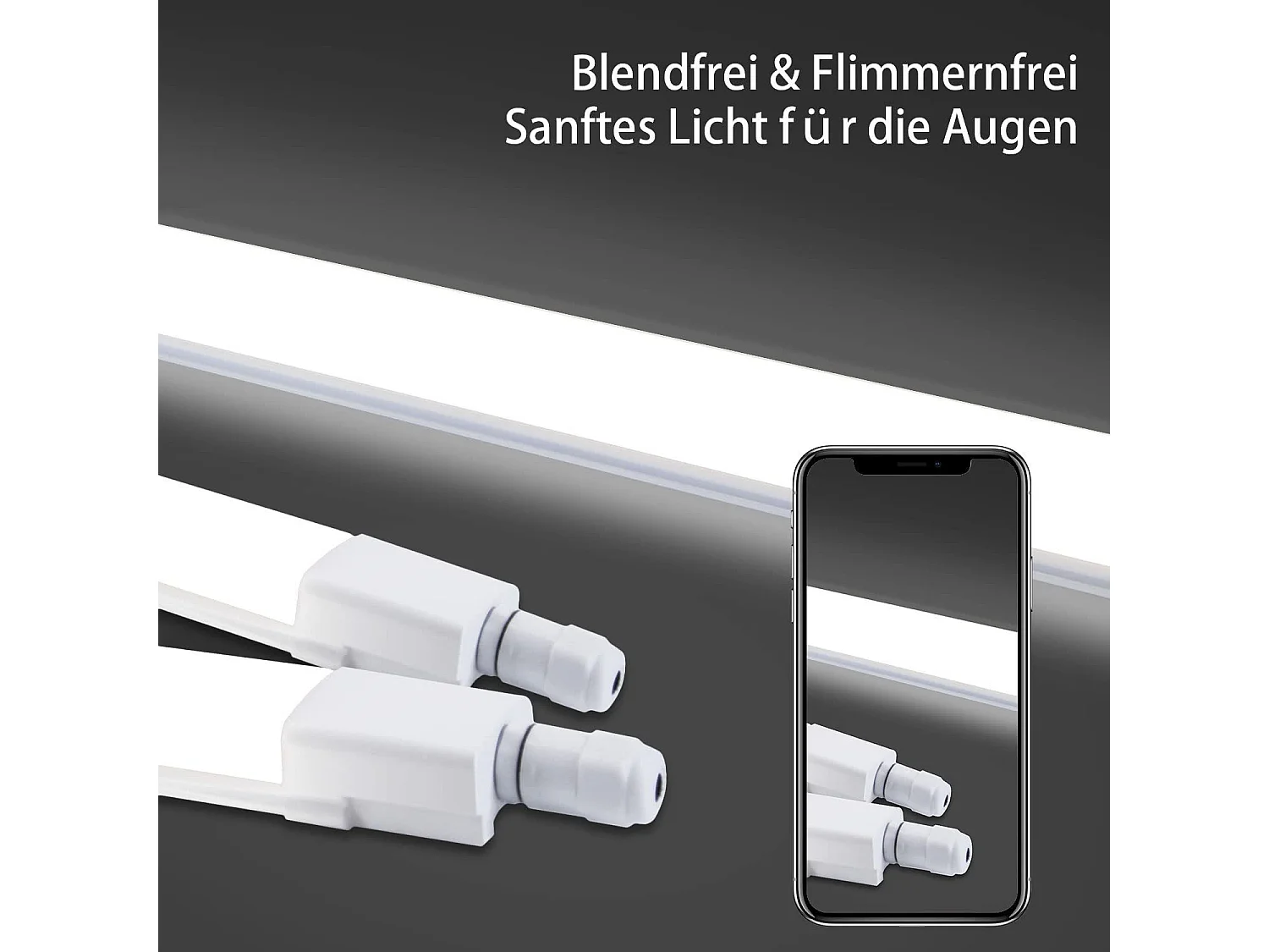 NETTLIFE plafonnier LED 120CM pour pièce humide 36W IP65 blanc neutre 4000K