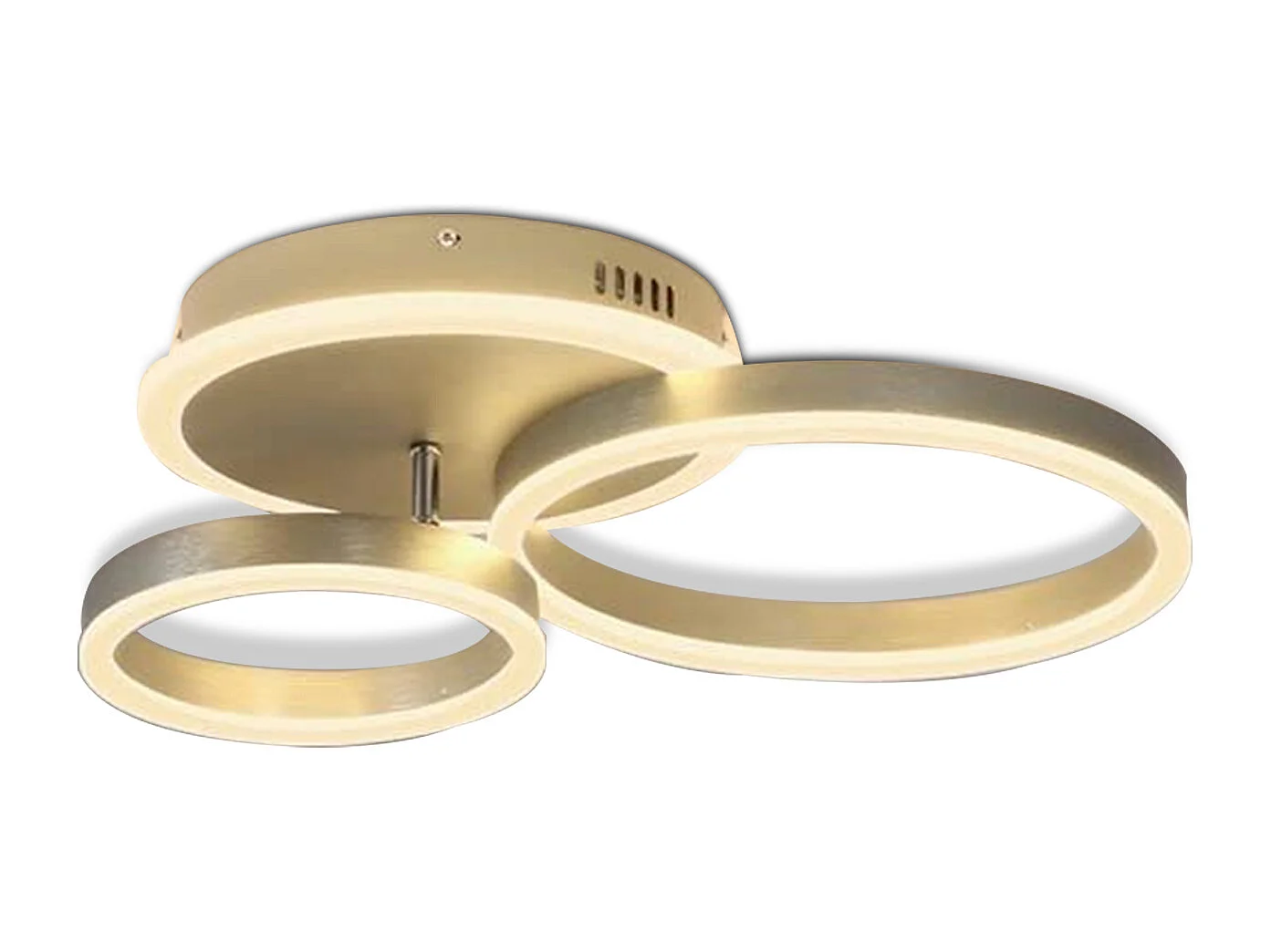 NETTLIFE Plafonnier à Led à intensité variable Ring Design avec télécommande Moderne 46W