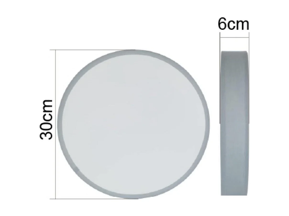 NETTLIFE Plafondlamp LED - 30CM - groen - Moderne - met Stoffen Lampenkap - rond - 3000K Warm wit Licht - voor Woonkamer | Slaapkamer | Keuken | Gang - 12W