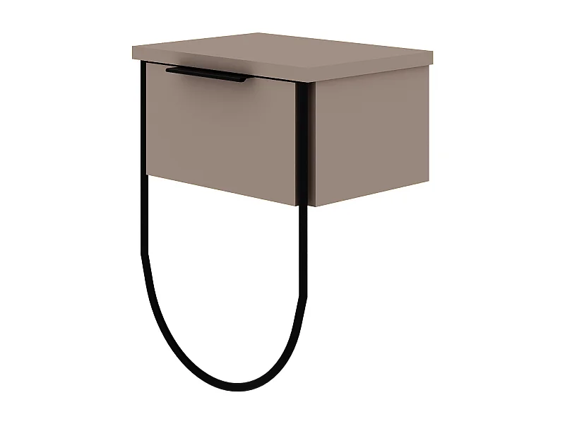 Table de chevet NORFOLK - gris anthracite, 44x25x33