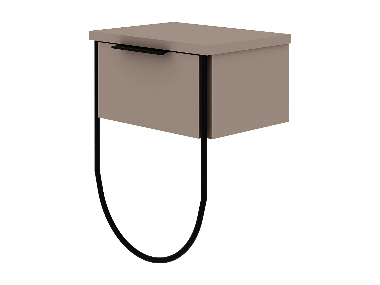 Comodino NORFOLK- grigio antracite, 44x25x33