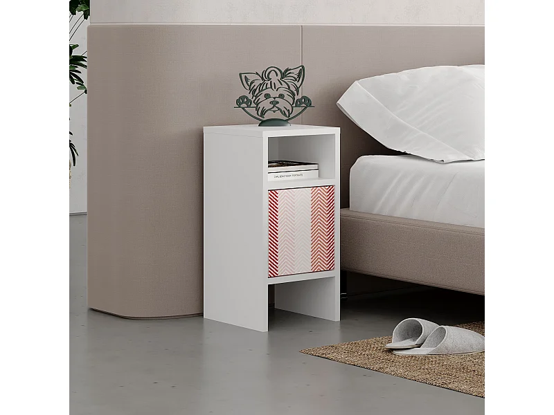 Nachttisch GRANDMA´S - Zebra - 29,6 x 29,6 x 58,4 cm