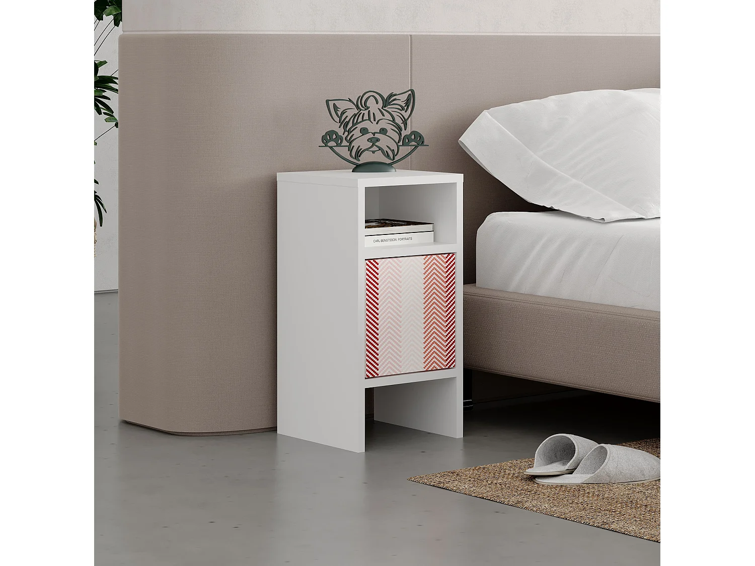 Nachttisch GRANDMA´S - Zebra - 29,6 x 29,6 x 58,4 cm