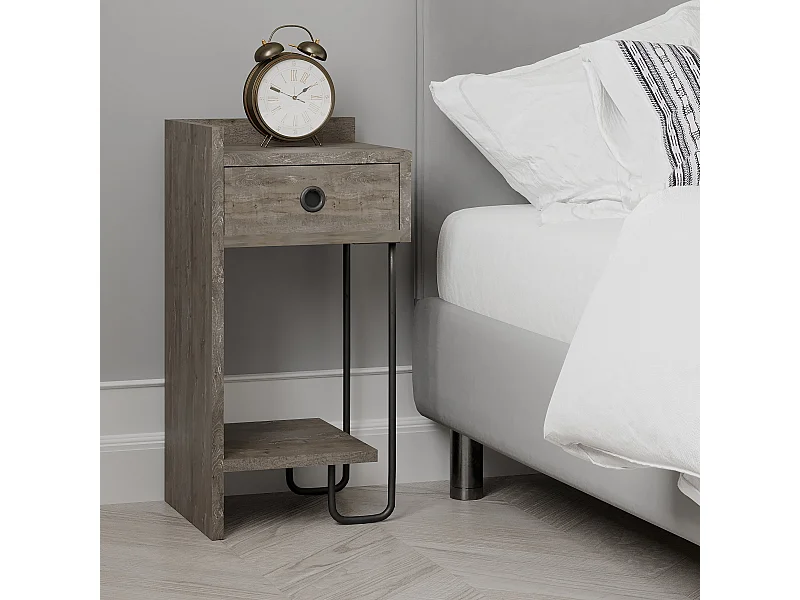 Nachttisch SIRIUS- Braun Links , 61x30x32