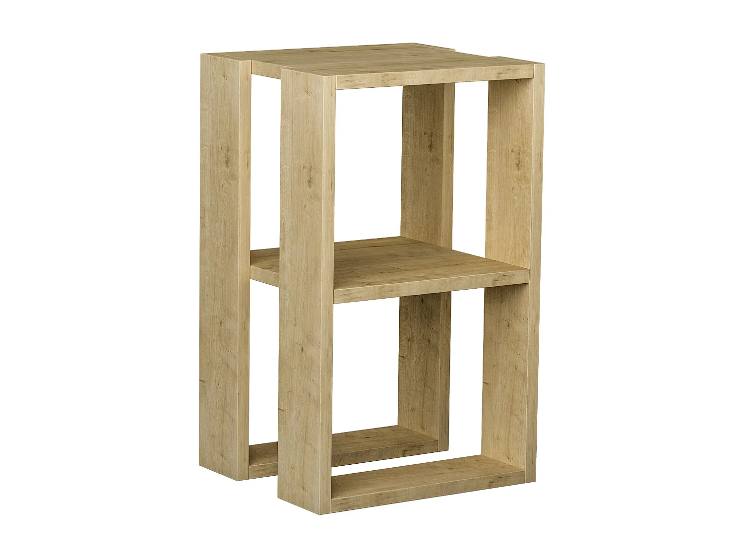 Comodino LONIE - colore naturale chiaro, 55x30x34