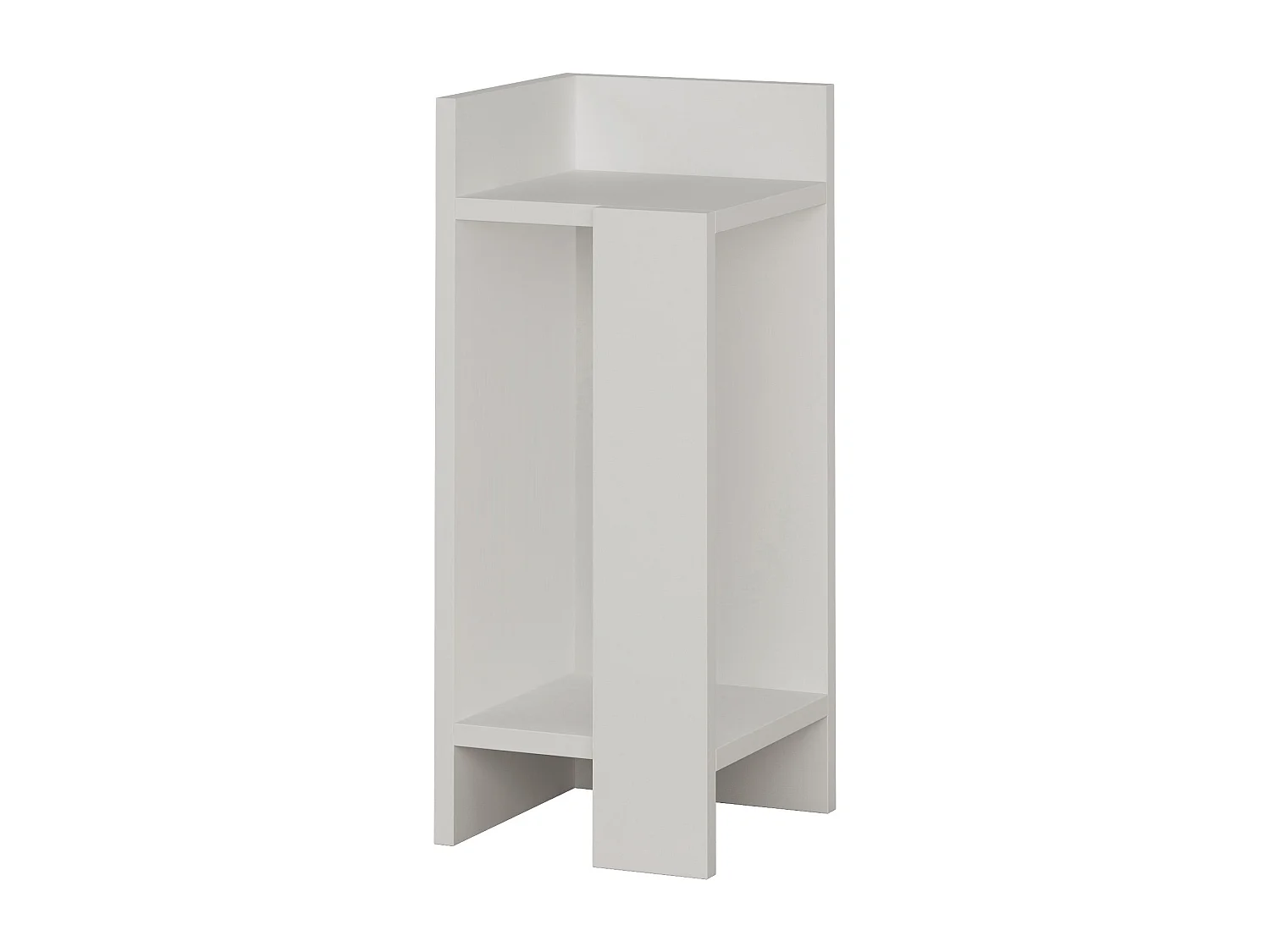 Table de chevet ELOS- Module gauche blanc, 60x25x27