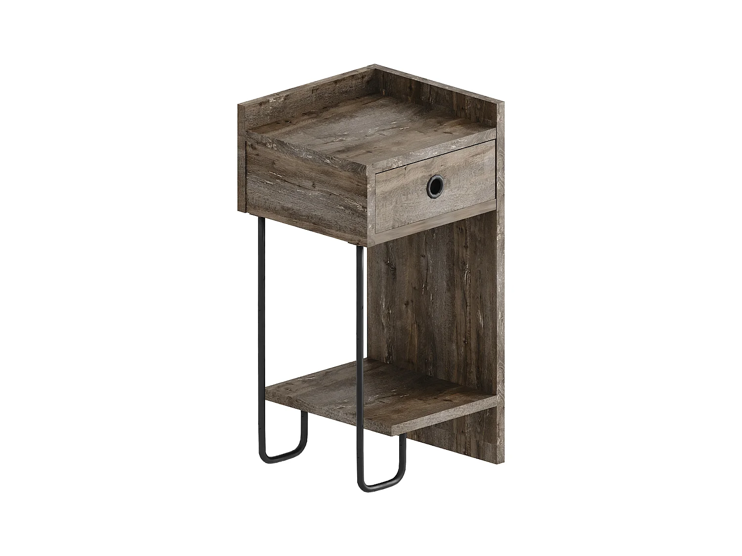 Nachttisch SIRIUS- Braun Rechts , 61x30x32