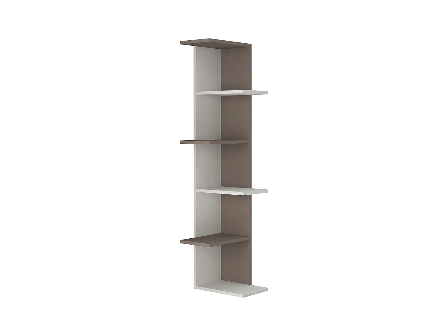 Eckregal SASO-Weiß, 37x141x22