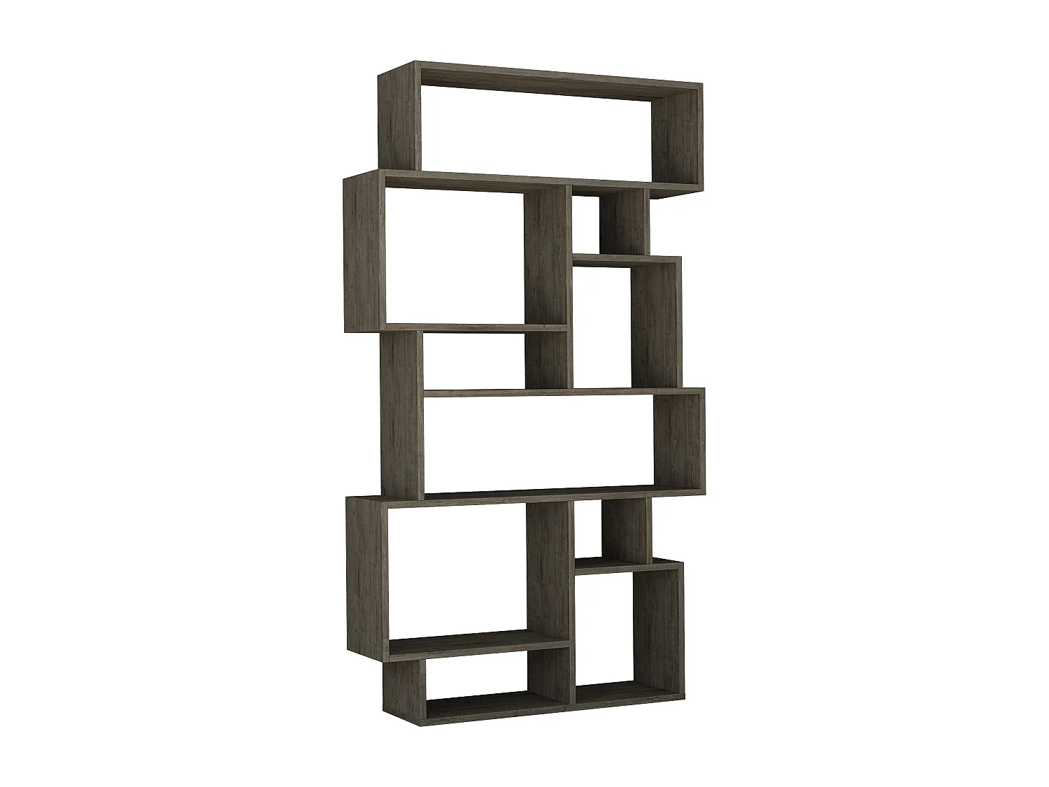 Bücherregal KARMATO -  Kaffee Dunkel - 96 x 25,5 x 168,5 cm