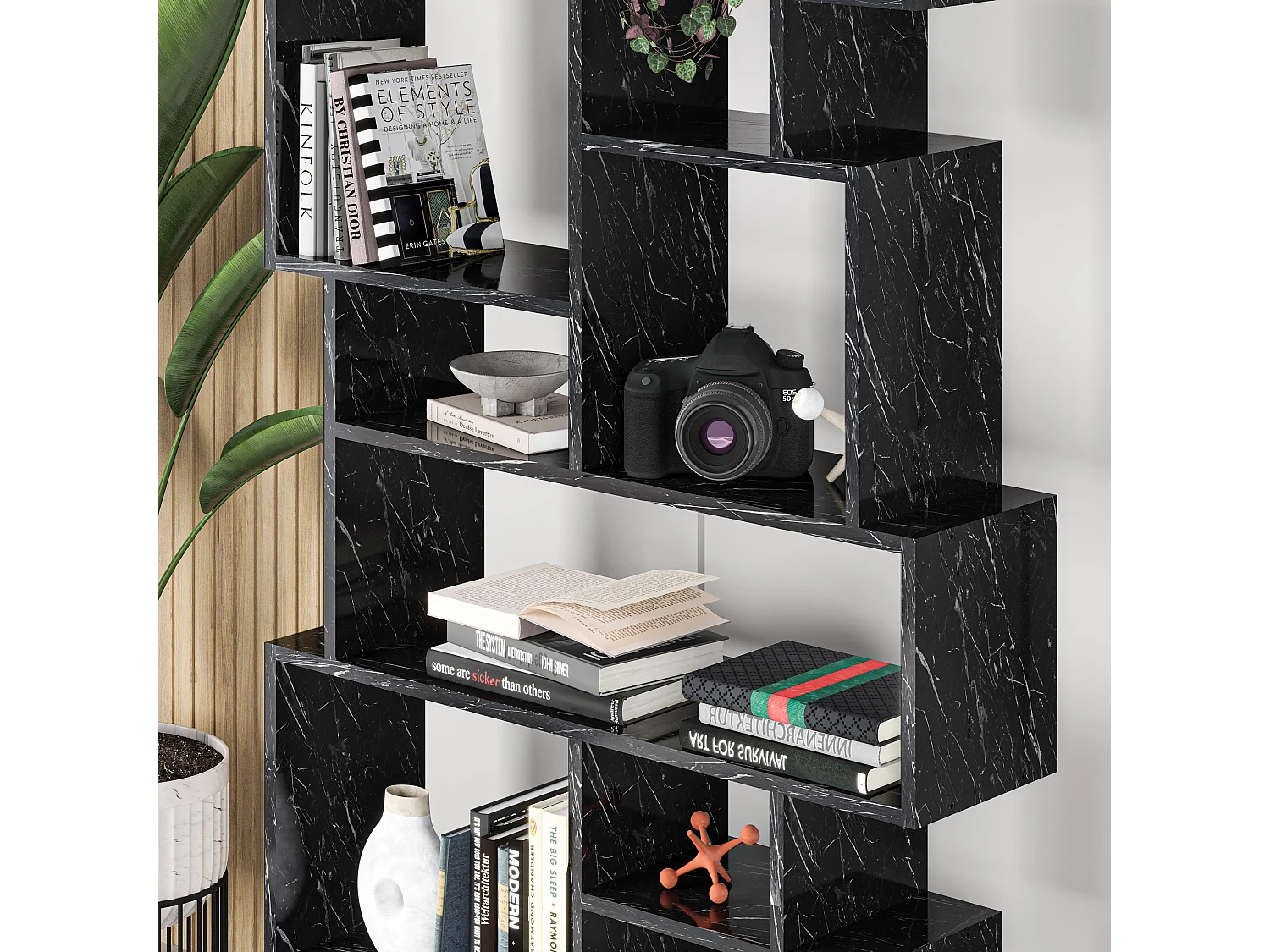 Bücherregal KARMATO - Bendir - 96 x 25,5 x 168,5 cm