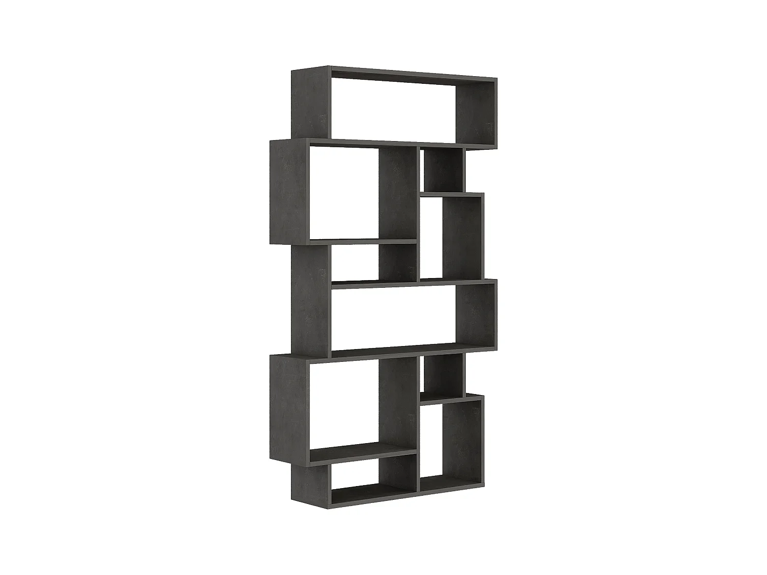 Bücherregal KARMATO - Retro Grau -96 x 25,5 x 168,5 cm