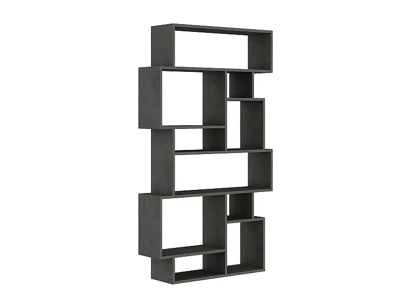 Bücherregal KARMATO - Retro Grau -96 x 25,5 x 168,5 cm