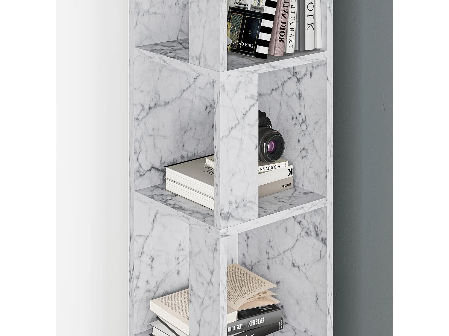 Bücherregal PIANO - 31,4 x 31,4 x 158,9 cm