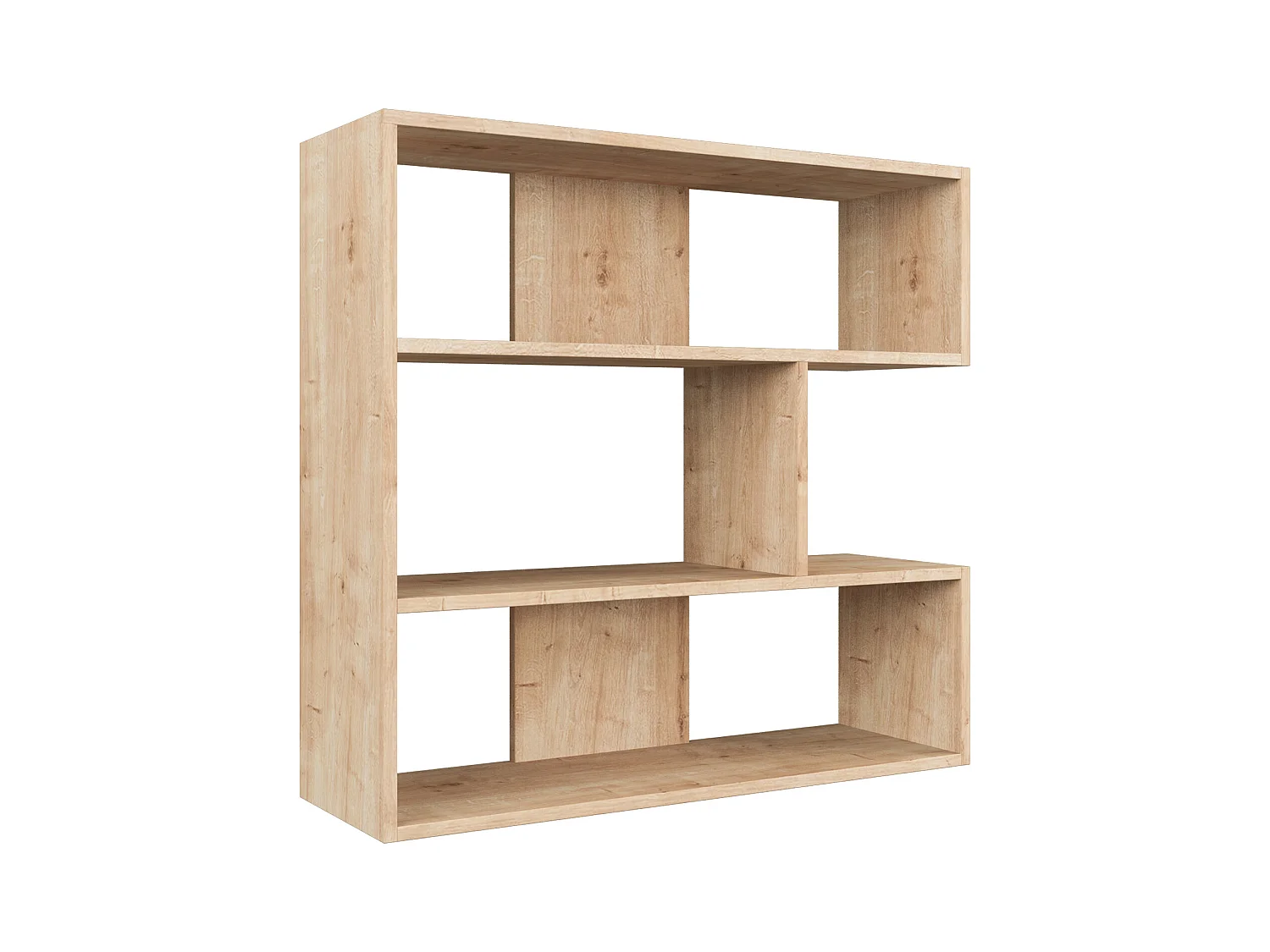 Bücherregal MOLLY- Eiche hell, 94x89x30