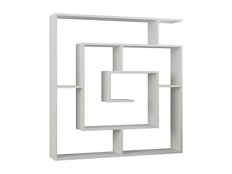 Standregal LABIRENT - Weiß, 125x129x22