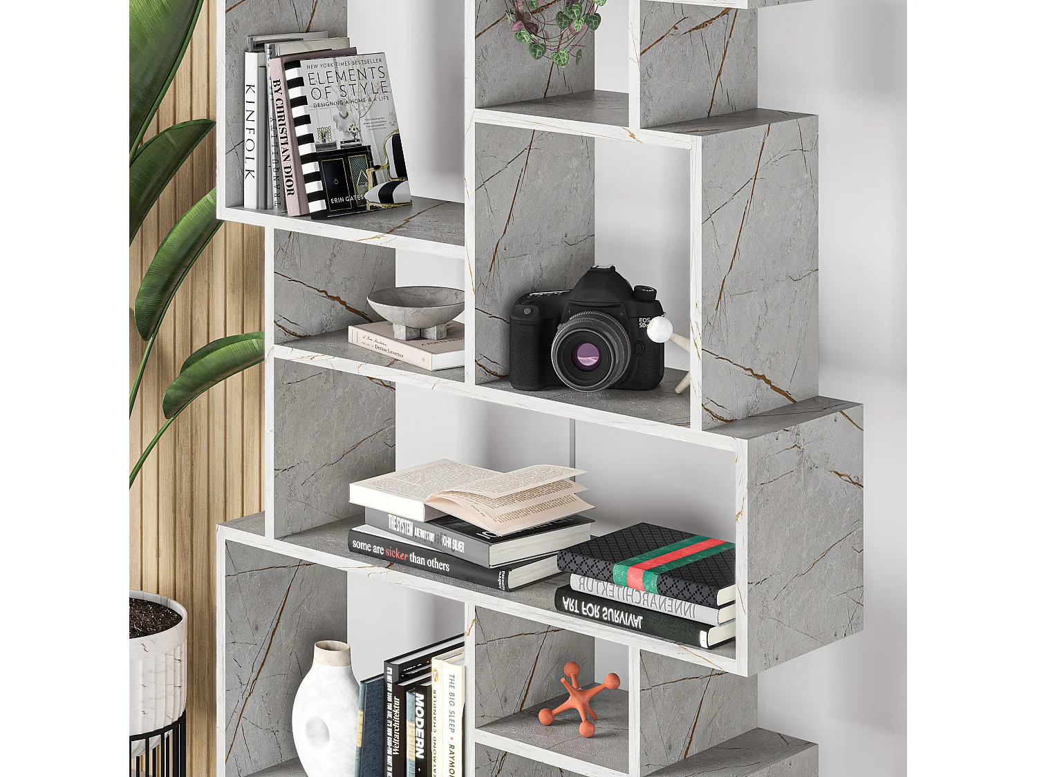 Bücherregal KARMATO - Lagina - 96 x 25,5 x 168,5 cm