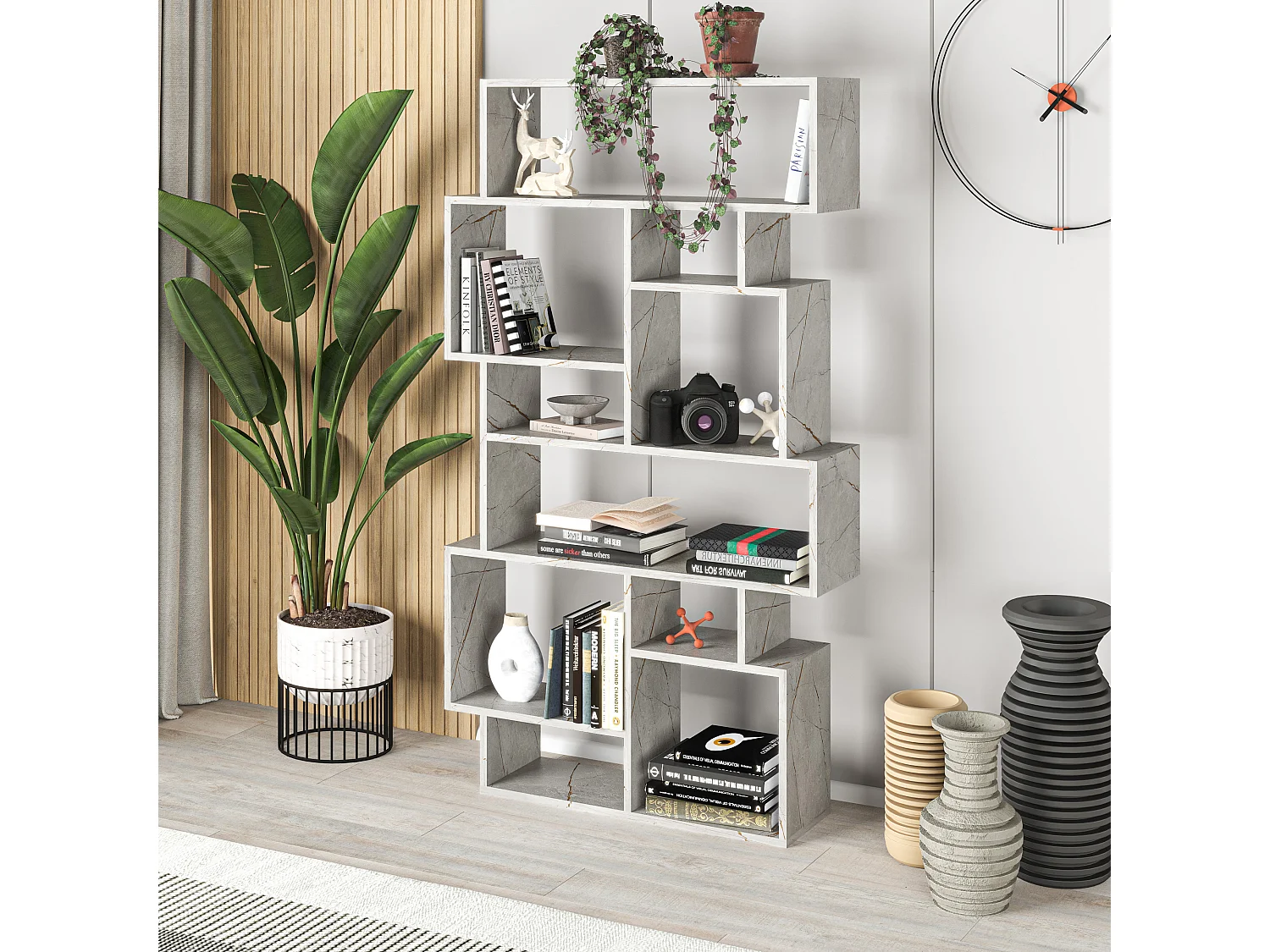 Bücherregal KARMATO - Lagina - 96 x 25,5 x 168,5 cm