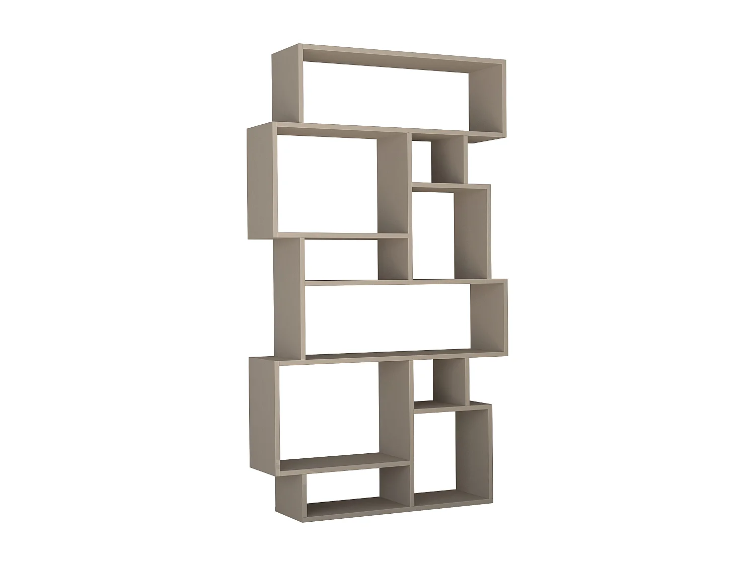 Bücherregal KARMATO -  Mokka Grau - 96 x 25,5 x 168,5 cm