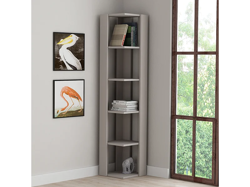 Etagère d'angle NATI beige, 32x159x32