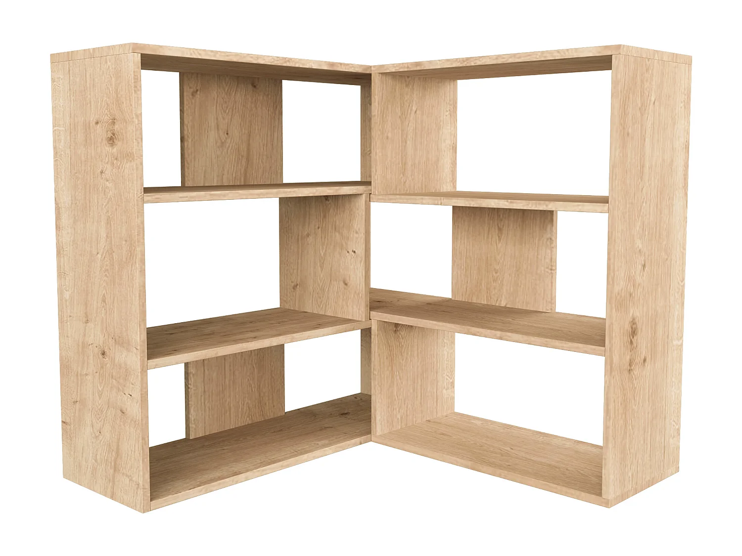 Bücherregal MOLLY Nr. 3 -  Eiche hell - 157,5 x 30 x 89 cm